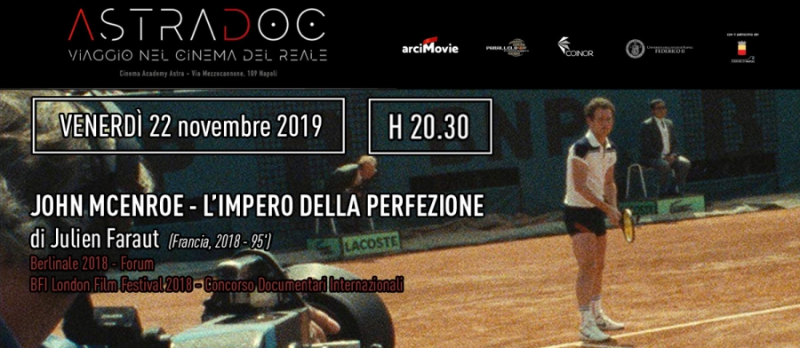 ASTRADOC presenta JOHN MCENROE &ndash; L&rsquo;IMPERO DELLA PERFEZIONE