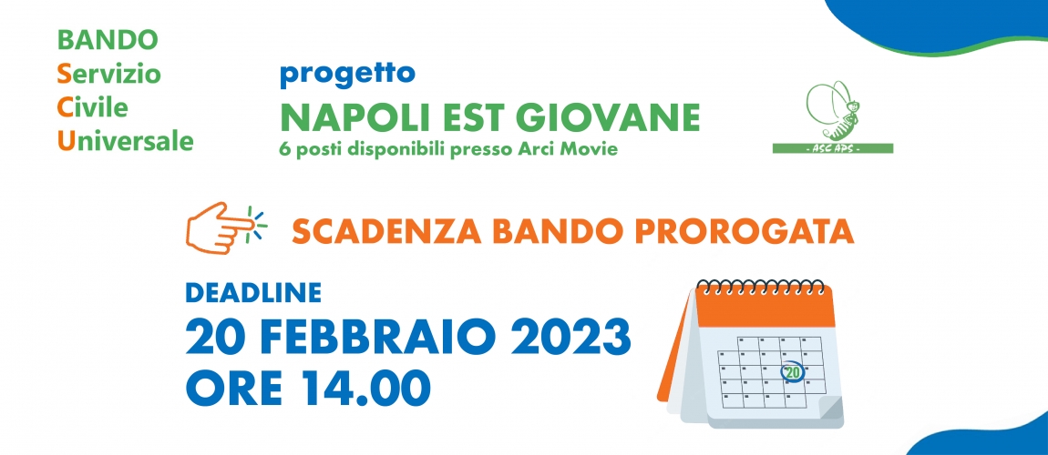 Proroga bando Servizio Civile Universale