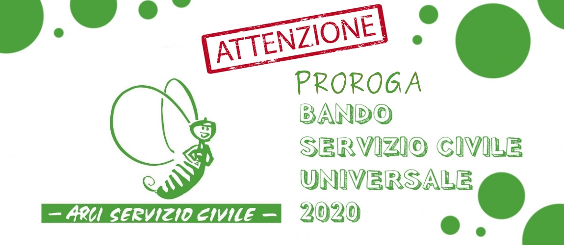 Attenzione: proroga bando 2020 del Servizio Civile Universale