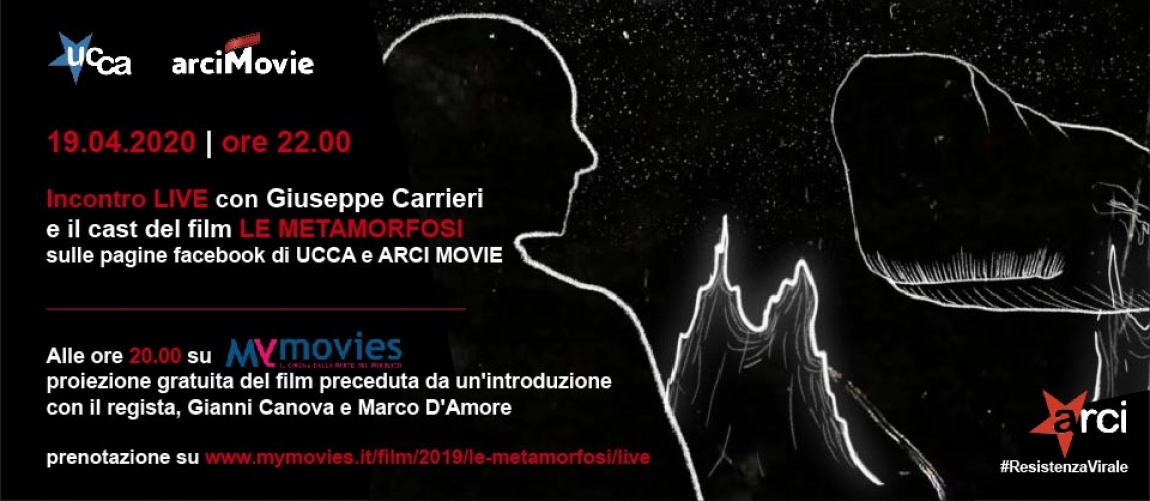 Evento speciale con il film LE METAMORFOSI di Giuseppe Carrieri