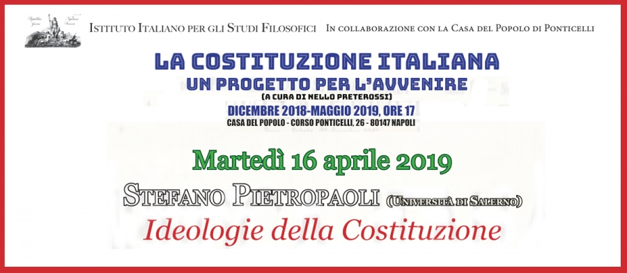 Seminario IDEOLOGIE DELLA COSTITUZIONE&nbsp;