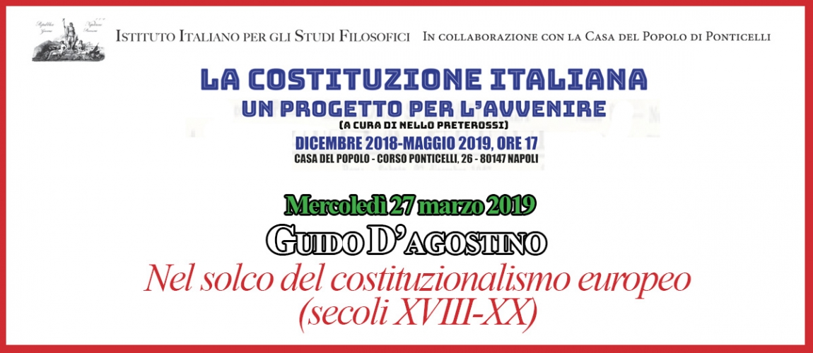 Seminario NEL SOLCO DEL COSTITUZIONALISMO EUROPEO (SECOLI XVIII-XX)&nbsp;