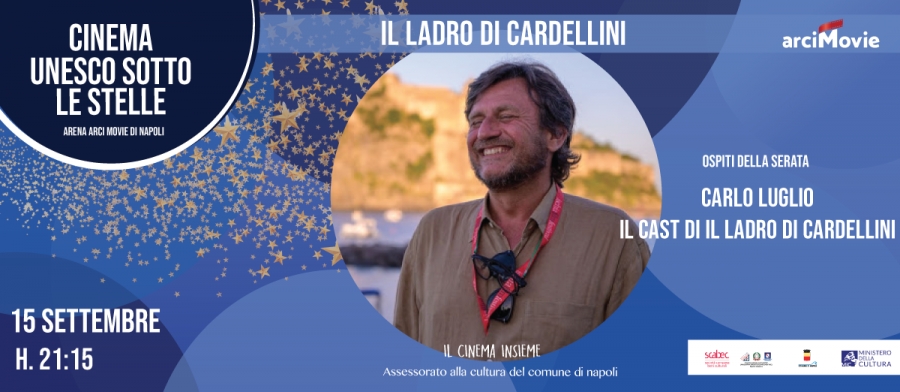 Carlo Luglio e il cast di Il ladro di Cardellini all'Arena di San Domenico