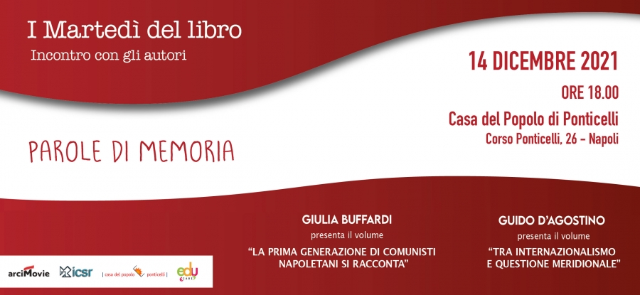 I Marted&igrave; del Libro - Parole di Memoria